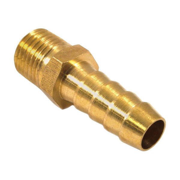 Forney Industires Brass Air Hose; End 0.25 in. Male NPT x 0.38 in. Hose Barb 1892637